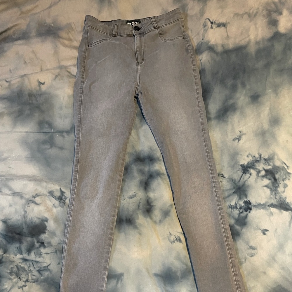 FitJeans grey skinny leg medium